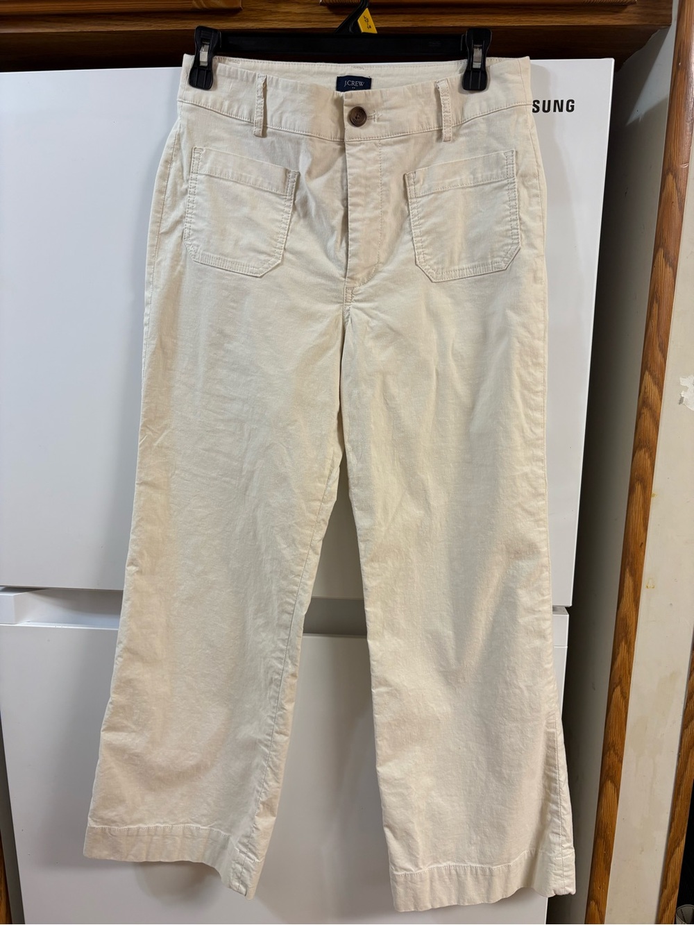 J. Crew Cream Straight-Leg Jeans